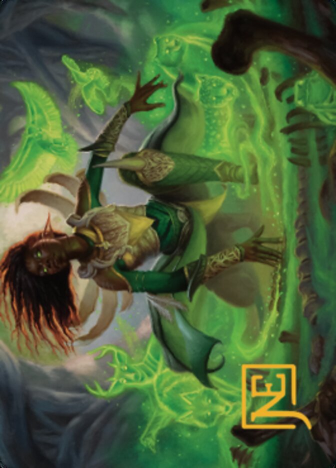 Fauna Shaman Art Card (Gold-Stamped Signature) [The Brothers' War Art Series] | Good Games North