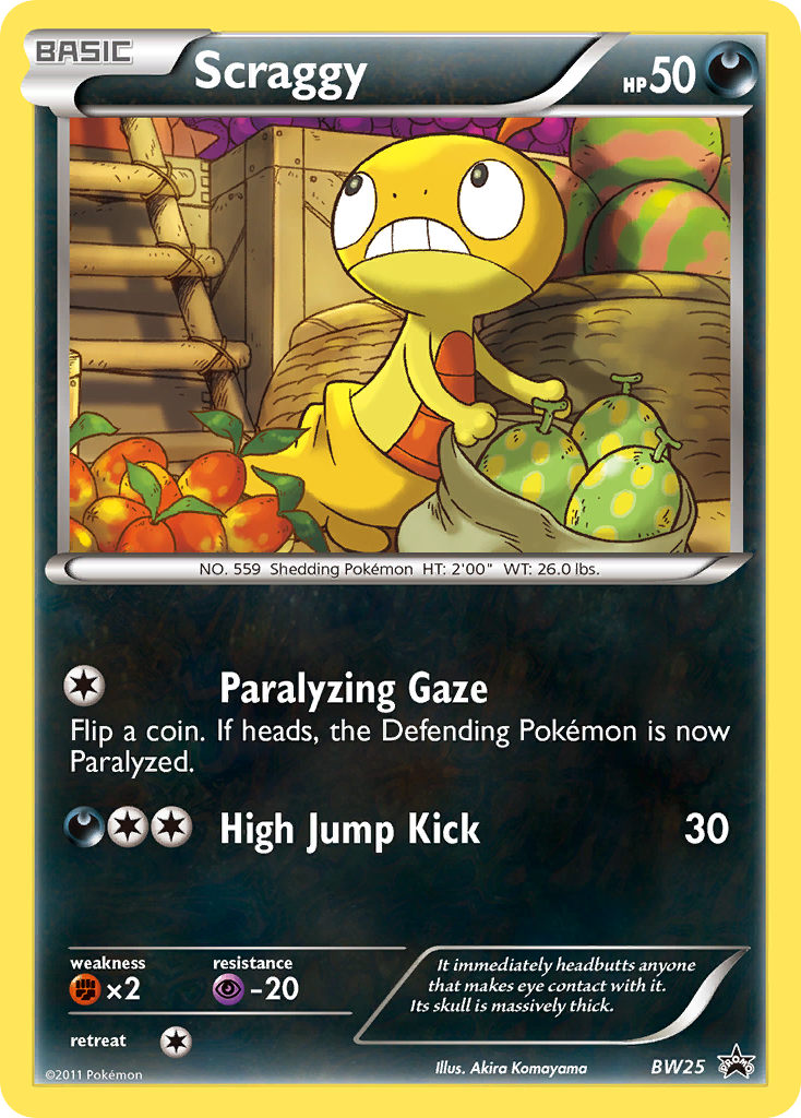 Scraggy (BW25) [Black & White: Black Star Promos] | Good Games North