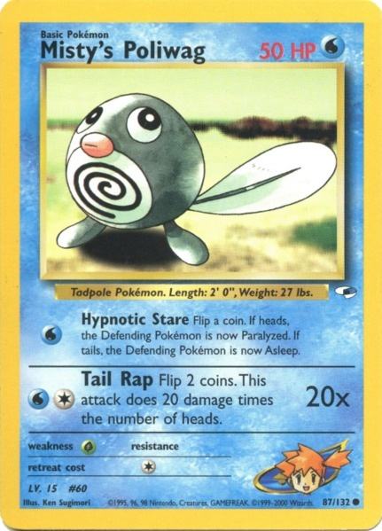 Misty's Poliwag (87/132) [Gym Heroes Unlimited] | Good Games North