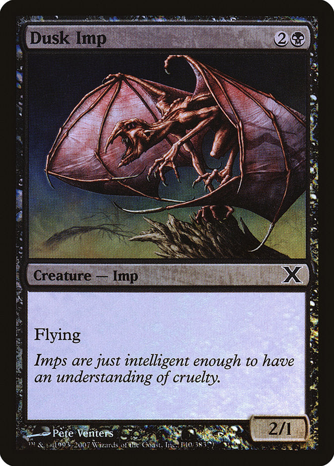 Dusk Imp (Premium Foil) [Tenth Edition] | Good Games North