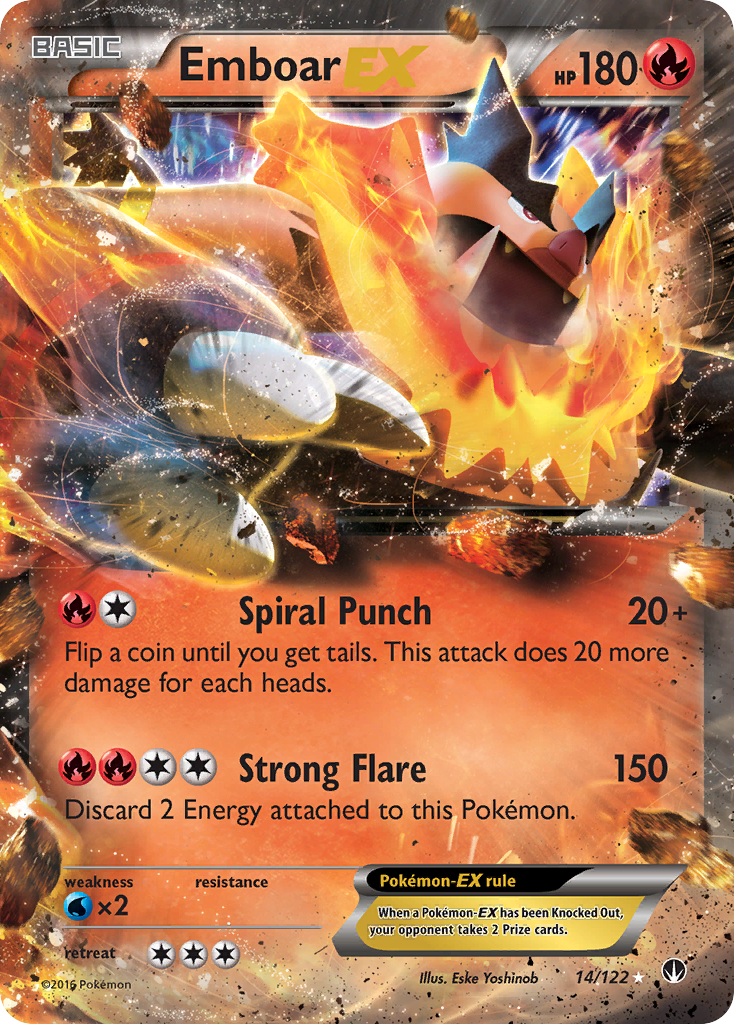 Emboar EX (14/122) [XY: BREAKpoint] | Good Games North