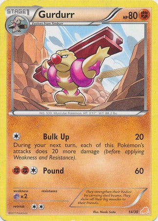Gurdurr (14/30) [Black & White: Trainer Kit - Excadrill] | Good Games North