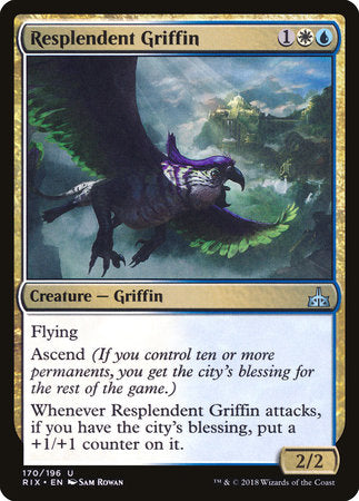 Resplendent Griffin [Rivals of Ixalan] | Good Games North