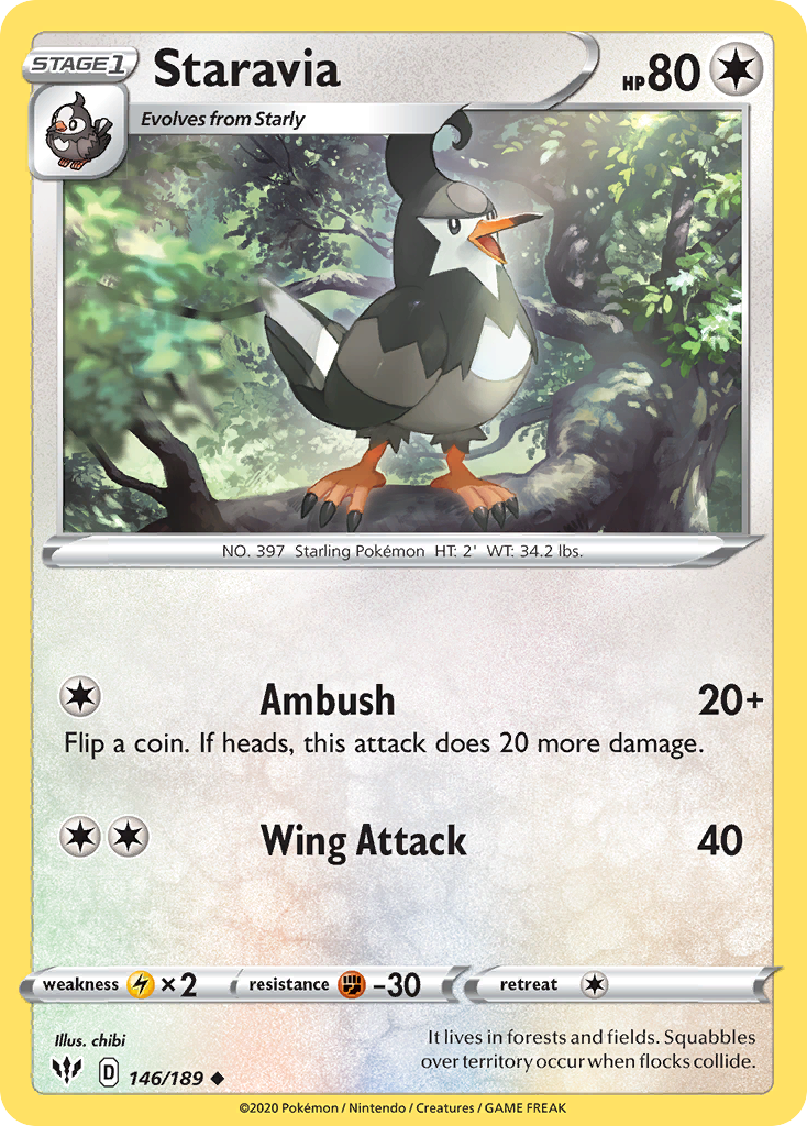 Staravia (146/189) [Sword & Shield: Darkness Ablaze] | Good Games North