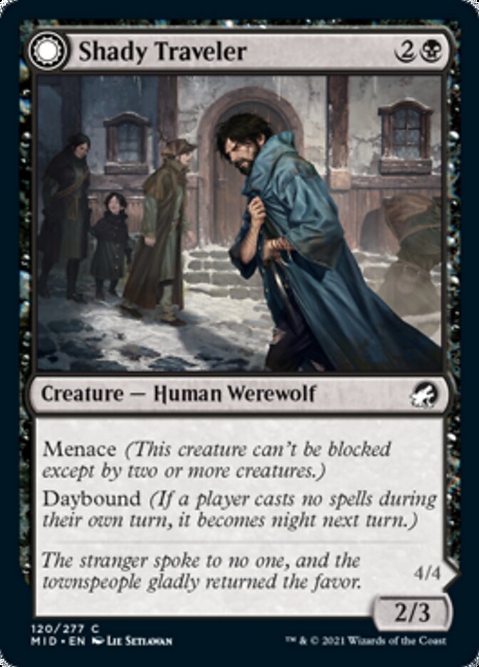 Shady Traveler // Stalking Predator [Innistrad: Midnight Hunt] | Good Games North