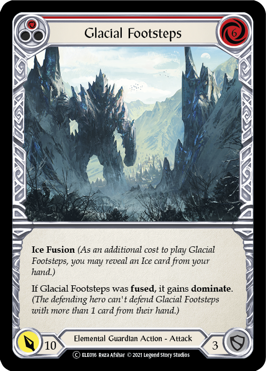 Glacial Footsteps (Red) [U-ELE016] Unlimited Rainbow Foil | Good Games North