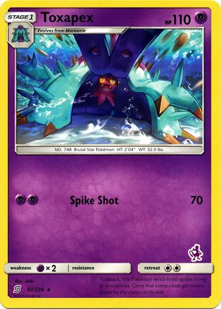 Toxapex (97/236) (Mewtwo Deck) [Battle Academy 2020] | Good Games North