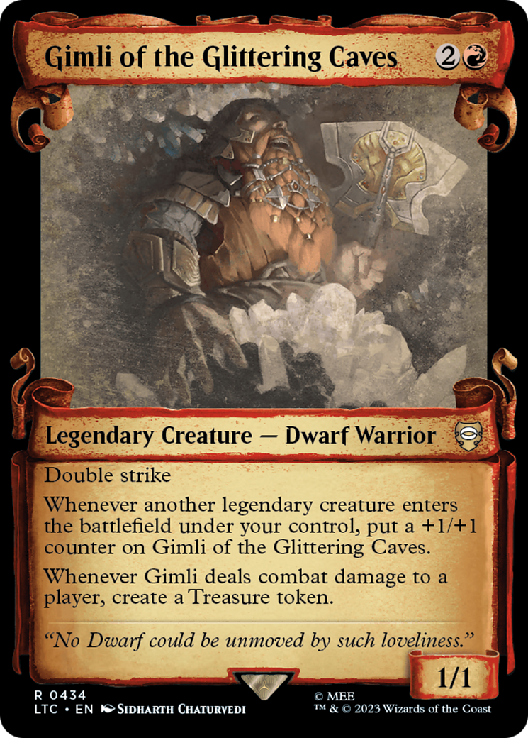 Gimli of the Glittering Caves [The Lord of the Rings: Tales of Middle-Earth Commander Showcase Scrolls] | Good Games North