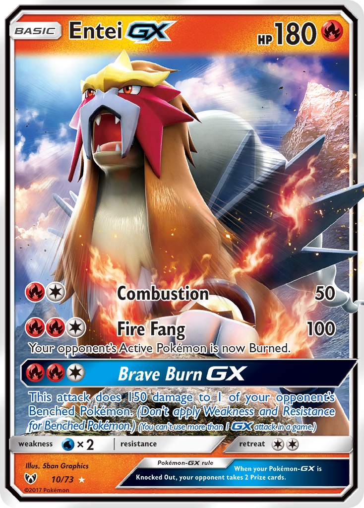 Entei GX (10/73) [Sun & Moon: Shining Legends] | Good Games North