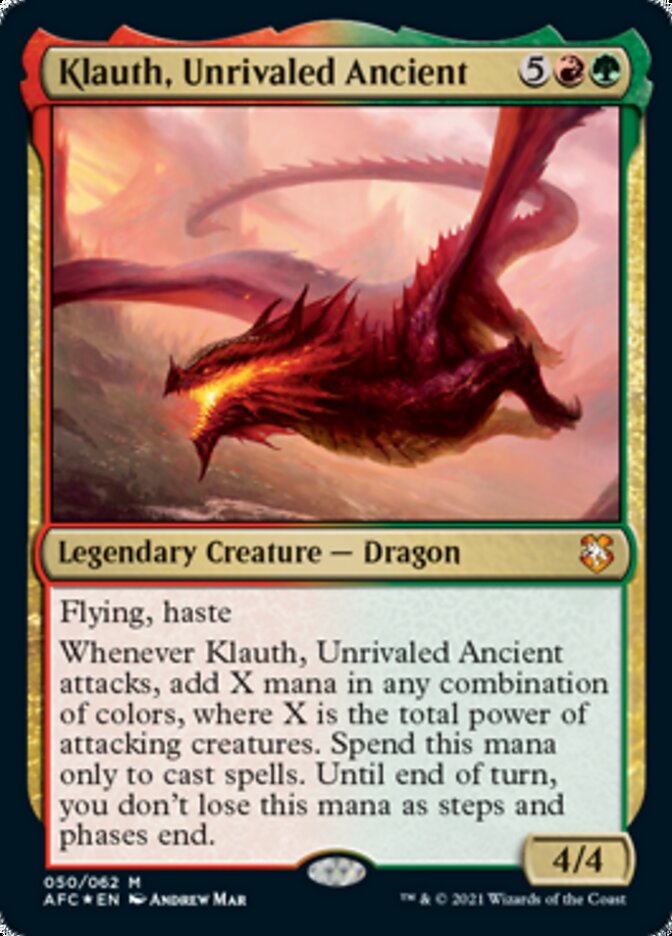 Klauth, Unrivaled Ancient [Dungeons & Dragons: Adventures in the Forgotten Realms Commander] | Good Games North
