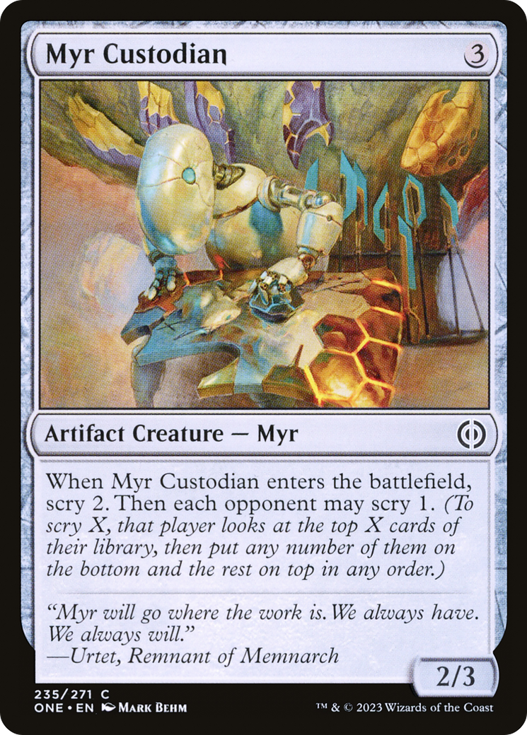 Myr Custodian [Phyrexia: All Will Be One] | Good Games North