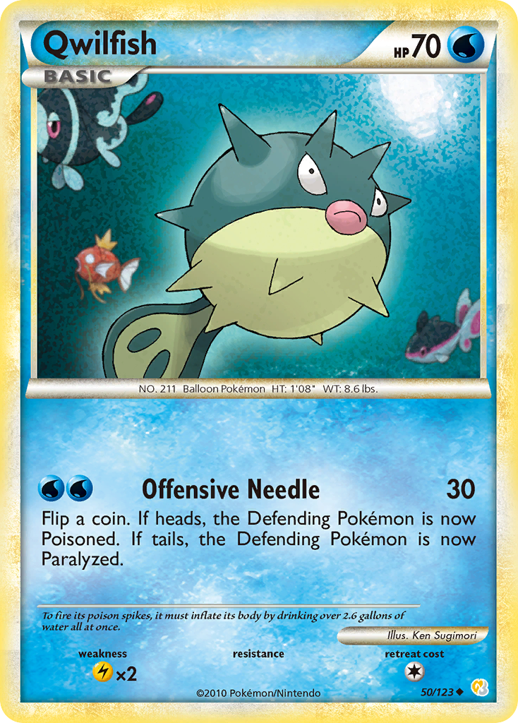Qwilfish (50/123) [HeartGold & SoulSilver: Base Set] | Good Games North