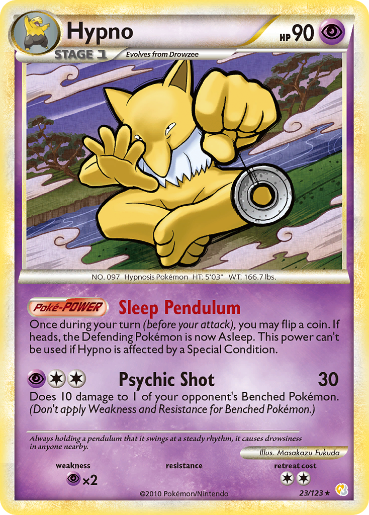 Hypno (23/123) [HeartGold & SoulSilver: Base Set] | Good Games North