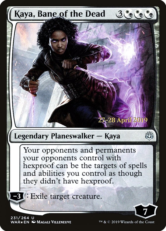 Kaya, Bane of the Dead  [War of the Spark Prerelease Promos] | Good Games North