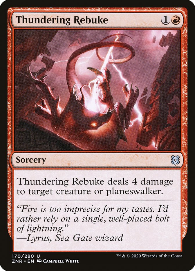 Thundering Rebuke [Zendikar Rising] | Good Games North
