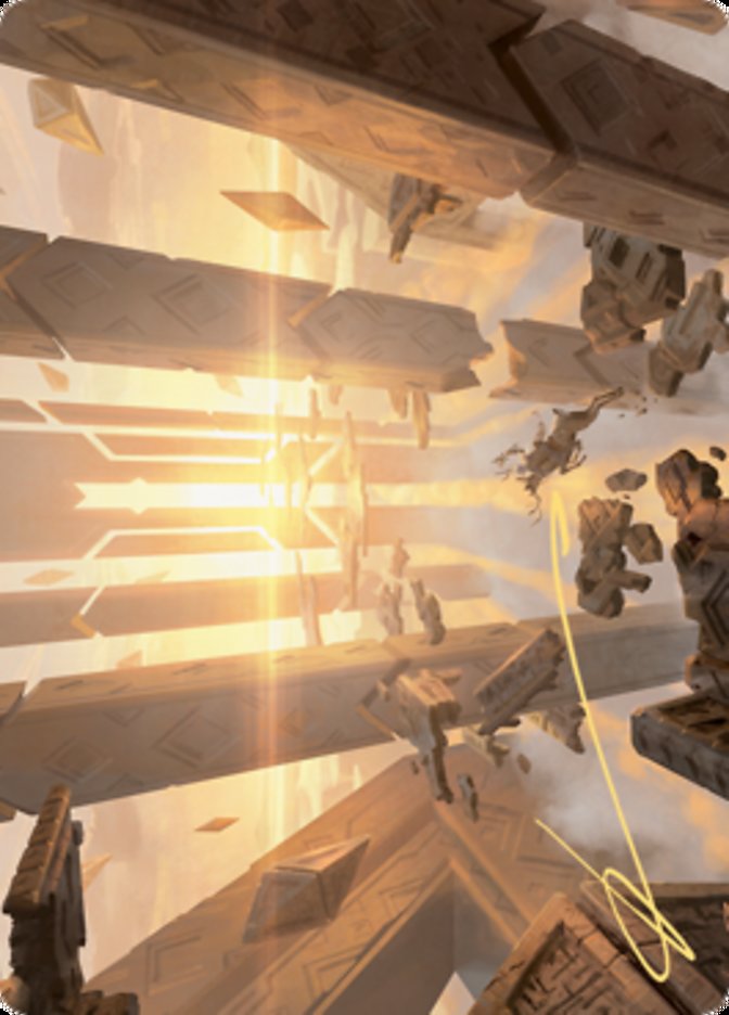 Skyclave Basilica Art Card (Gold-Stamped Signature) [Zendikar Rising Art Series] | Good Games North