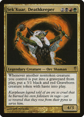 Sek'Kuar, Deathkeeper [Coldsnap] | Good Games North