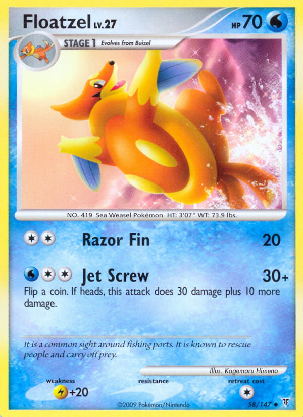 Floatzel (58/147) [Platinum: Supreme Victors] | Good Games North