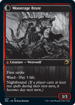 Brutal Cathar // Moonrage Brute [Innistrad: Double Feature] | Good Games North