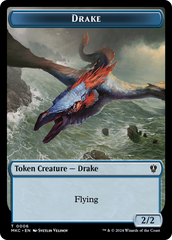 Drake // Koma's Coil Double-Sided Token [Murders at Karlov Manor Commander Tokens] | Good Games North