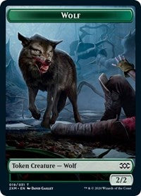 Wolf // Wurm (030) Double-sided Token [Double Masters Tokens] | Good Games North