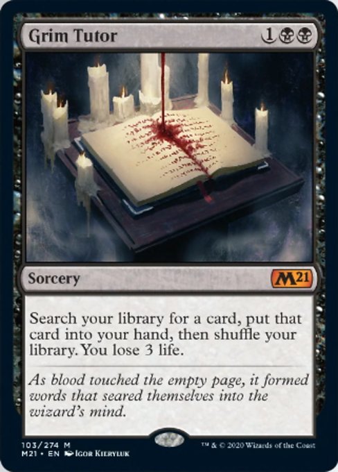 Grim Tutor [Core Set 2021] | Good Games North