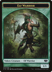 Gargoyle // Elf Warrior Double-sided Token [Commander 2014 Tokens] | Good Games North