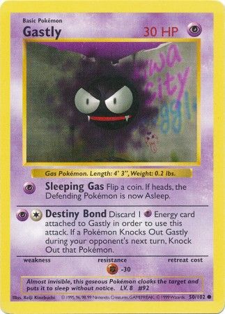 Gastly (50/102) [Base Set Shadowless Unlimited] | Good Games North