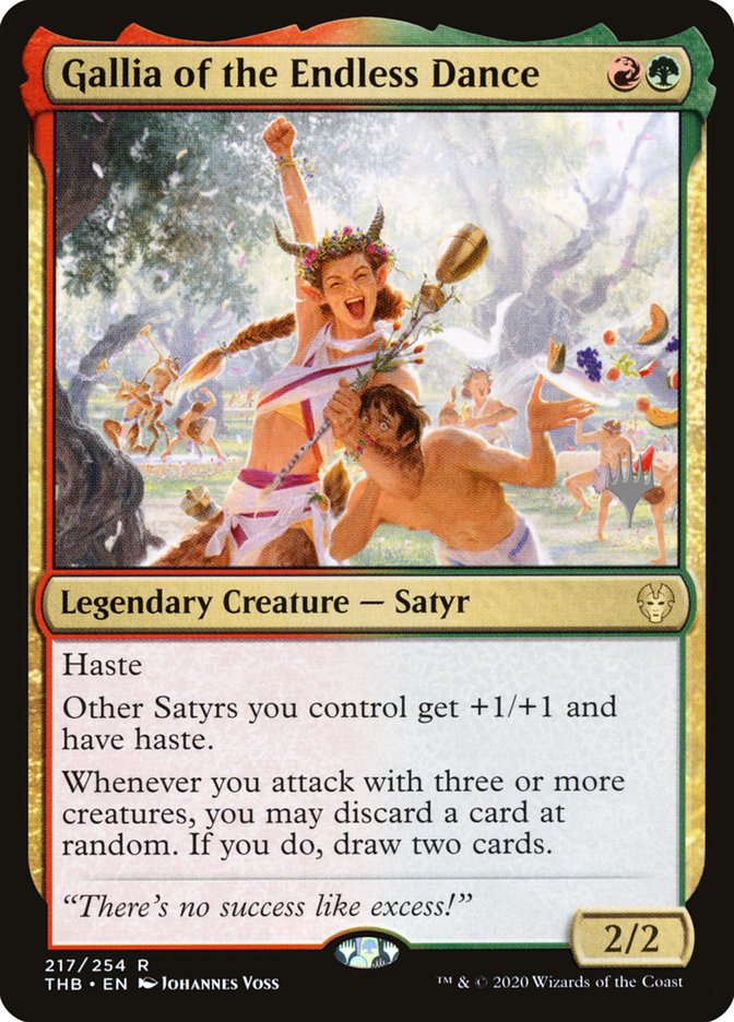 Gallia of the Endless Dance (Promo Pack) [Theros Beyond Death Promos] | Good Games North