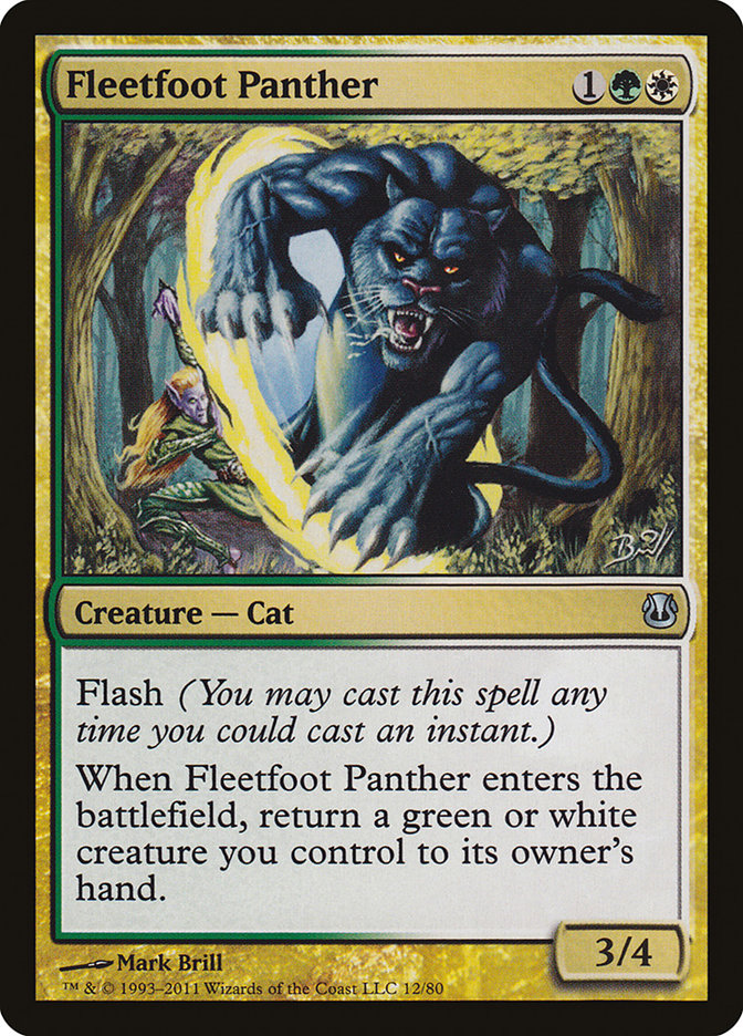 Fleetfoot Panther [Duel Decks: Ajani vs. Nicol Bolas] | Good Games North