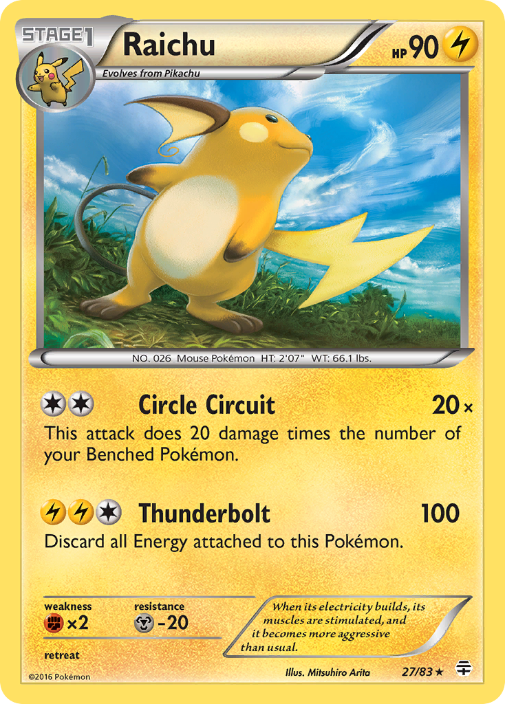 Raichu (27/83) [XY: Generations] | Good Games North
