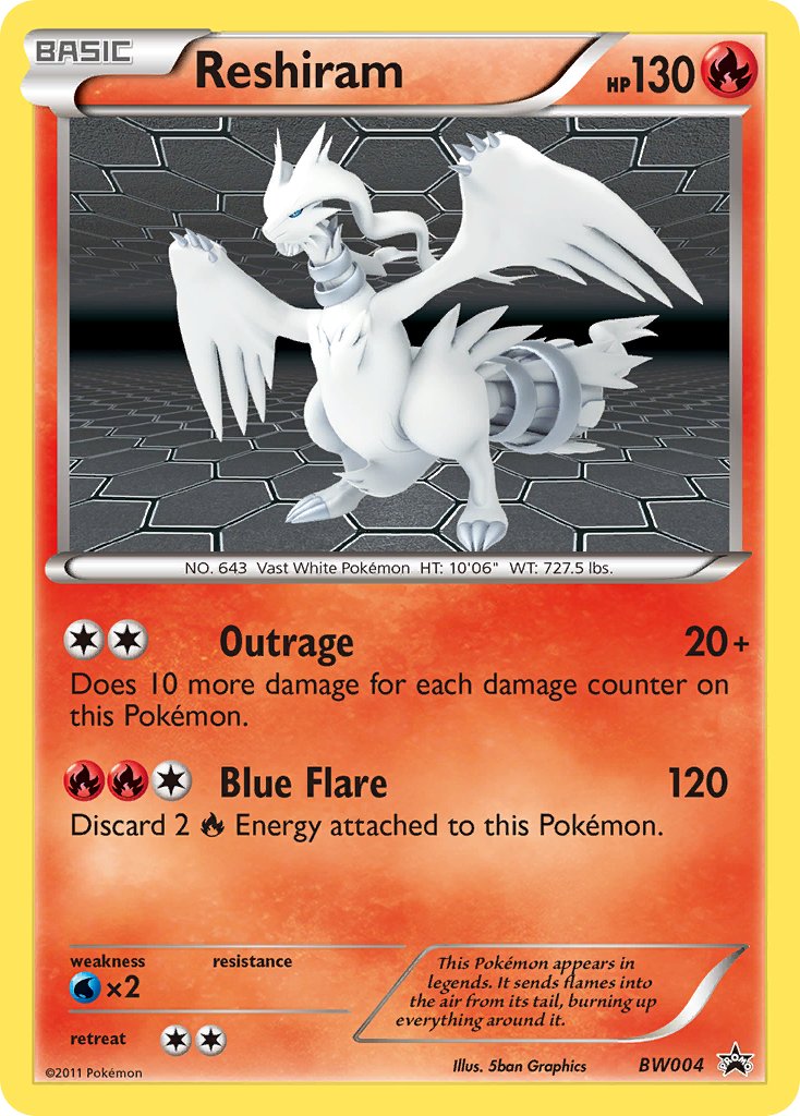 Reshiram (BW004) [Black & White: Black Star Promos] | Good Games North