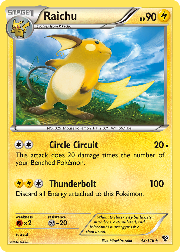 Raichu (43/146) [XY: Base Set] | Good Games North