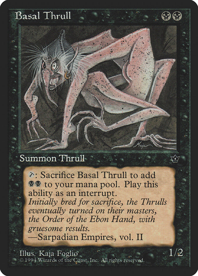 Basal Thrull (Kaja Foglio) [Fallen Empires] | Good Games North