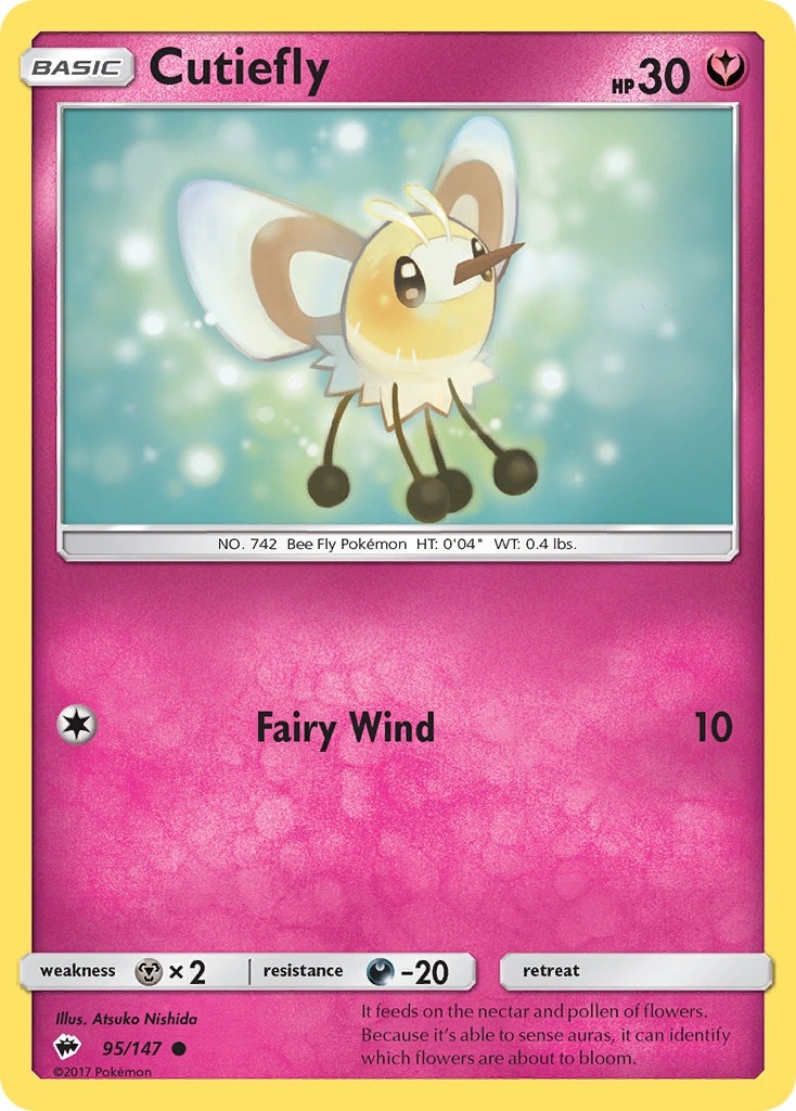 Cutiefly (95/147) [Sun & Moon: Burning Shadows] | Good Games North