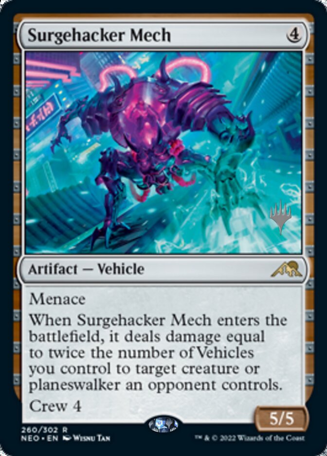 Surgehacker Mech (Promo Pack) [Kamigawa: Neon Dynasty Promos] | Good Games North