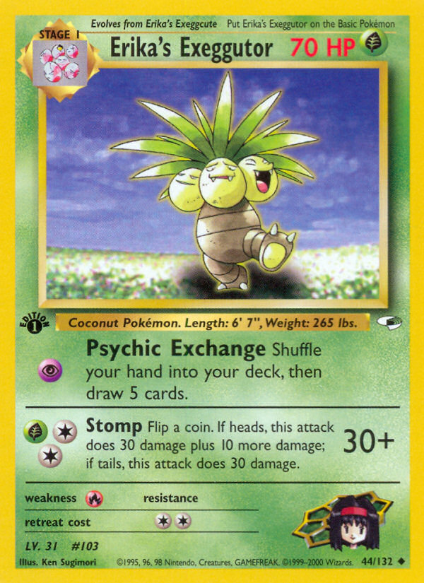Erika's Exeggutor (44/132) [Gym Heroes 1st Edition] | Good Games North