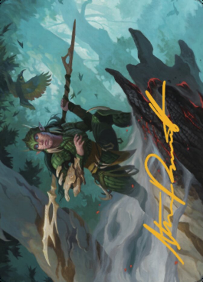 Gwenna, Eyes of Gaea Art Card (Gold-Stamped Signature) [The Brothers' War Art Series] | Good Games North