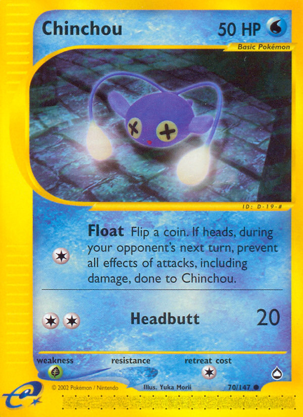 Chinchou (70/147) [Aquapolis] | Good Games North