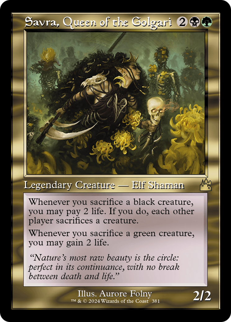 Savra, Queen of the Golgari (Retro Frame) [Ravnica Remastered] | Good Games North