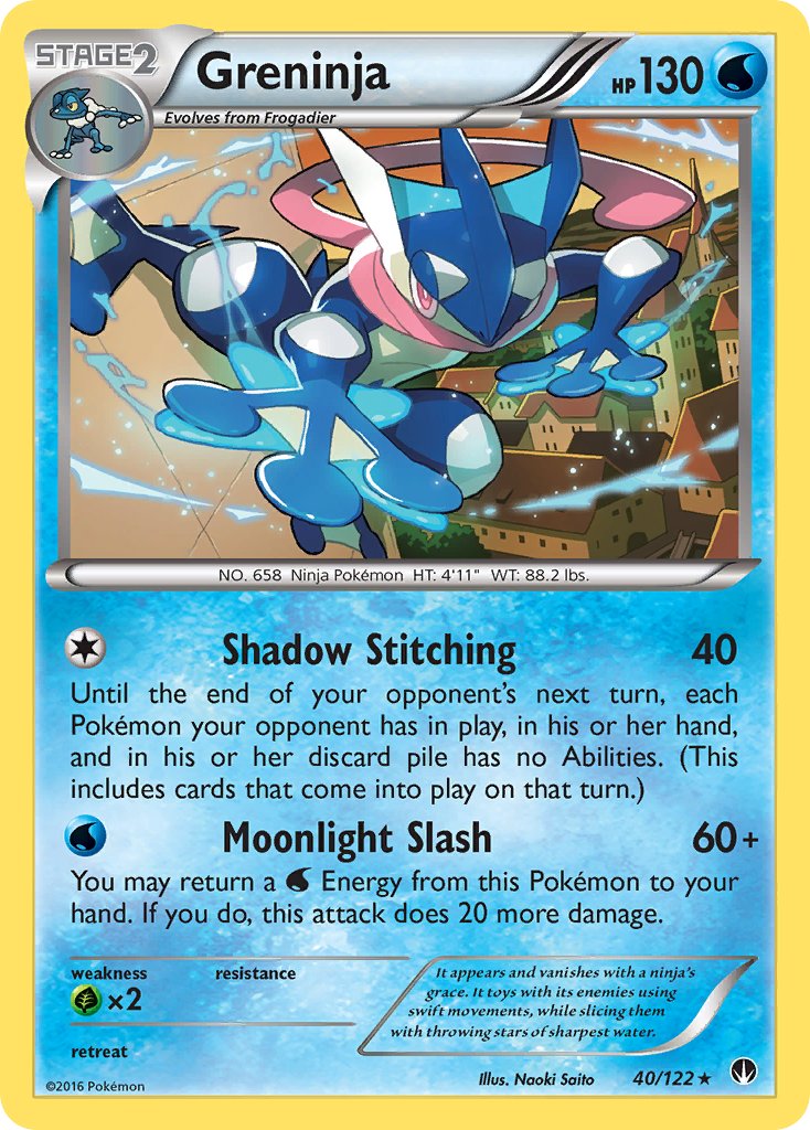 Greninja (40/122) (Theme Deck Exclusive) [XY: BREAKpoint] | Good Games North