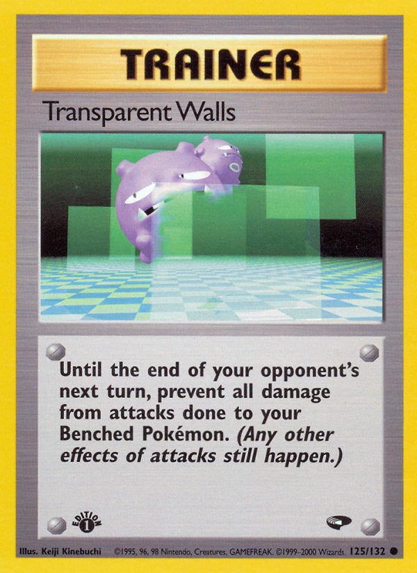 Transparent Walls (125/132) [Gym Challenge 1st Edition] | Good Games North