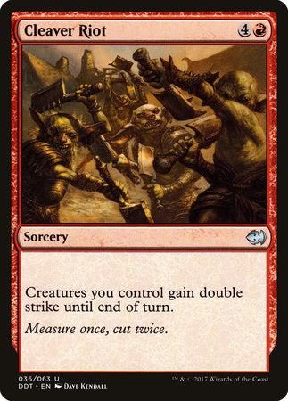 Cleaver Riot [Duel Decks: Merfolk vs. Goblins] | Good Games North