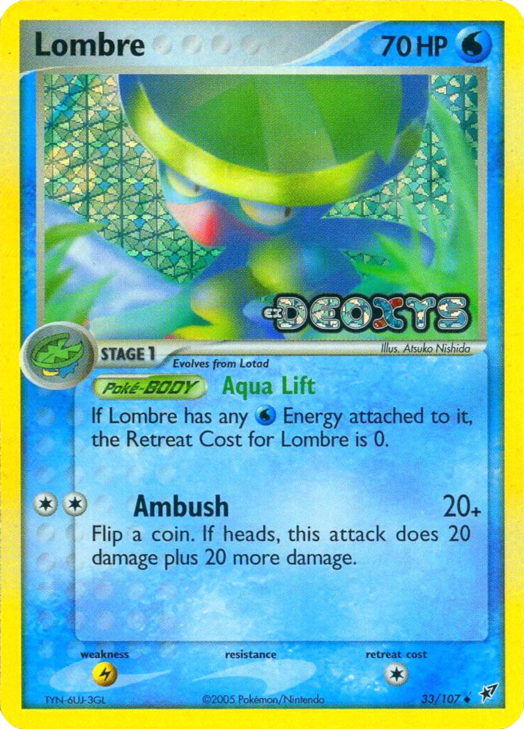 Lombre (33/107) (Stamped) [EX: Deoxys] | Good Games North