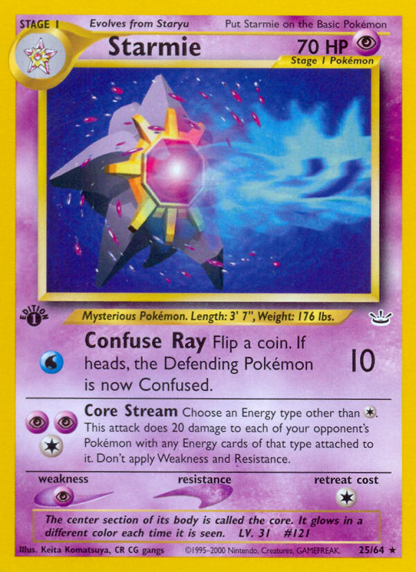 Starmie (25/64) [Neo Revelation 1st Edition] | Good Games North