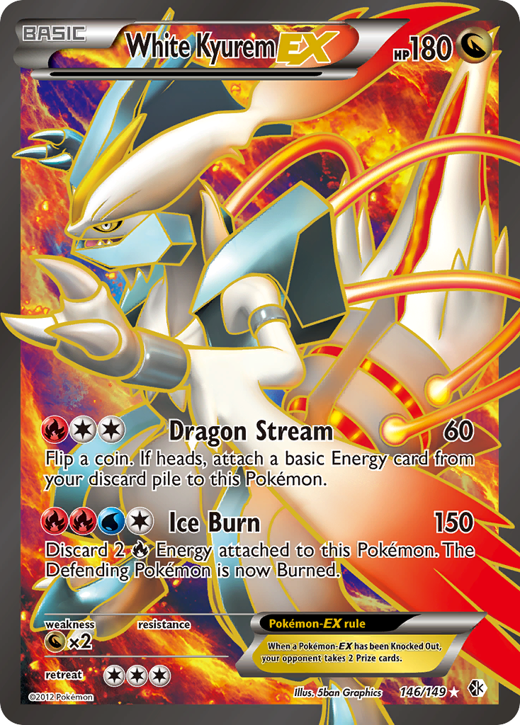 White Kyurem EX (146/149) [Black & White: Boundaries Crossed] | Good Games North