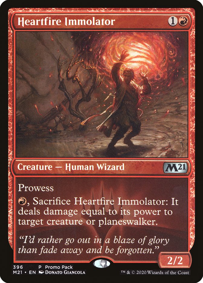 Heartfire Immolator (Promo Pack) [Core Set 2021 Promos] | Good Games North
