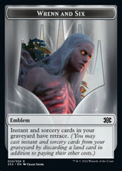 Wrenn and Six Emblem // Spirit Double-sided Token [Double Masters 2022 Tokens] | Good Games North