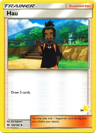 Hau (120/149) (Pikachu Stamp #54) [Battle Academy 2020] | Good Games North