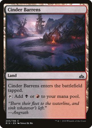 Cinder Barrens [Rivals of Ixalan] | Good Games North